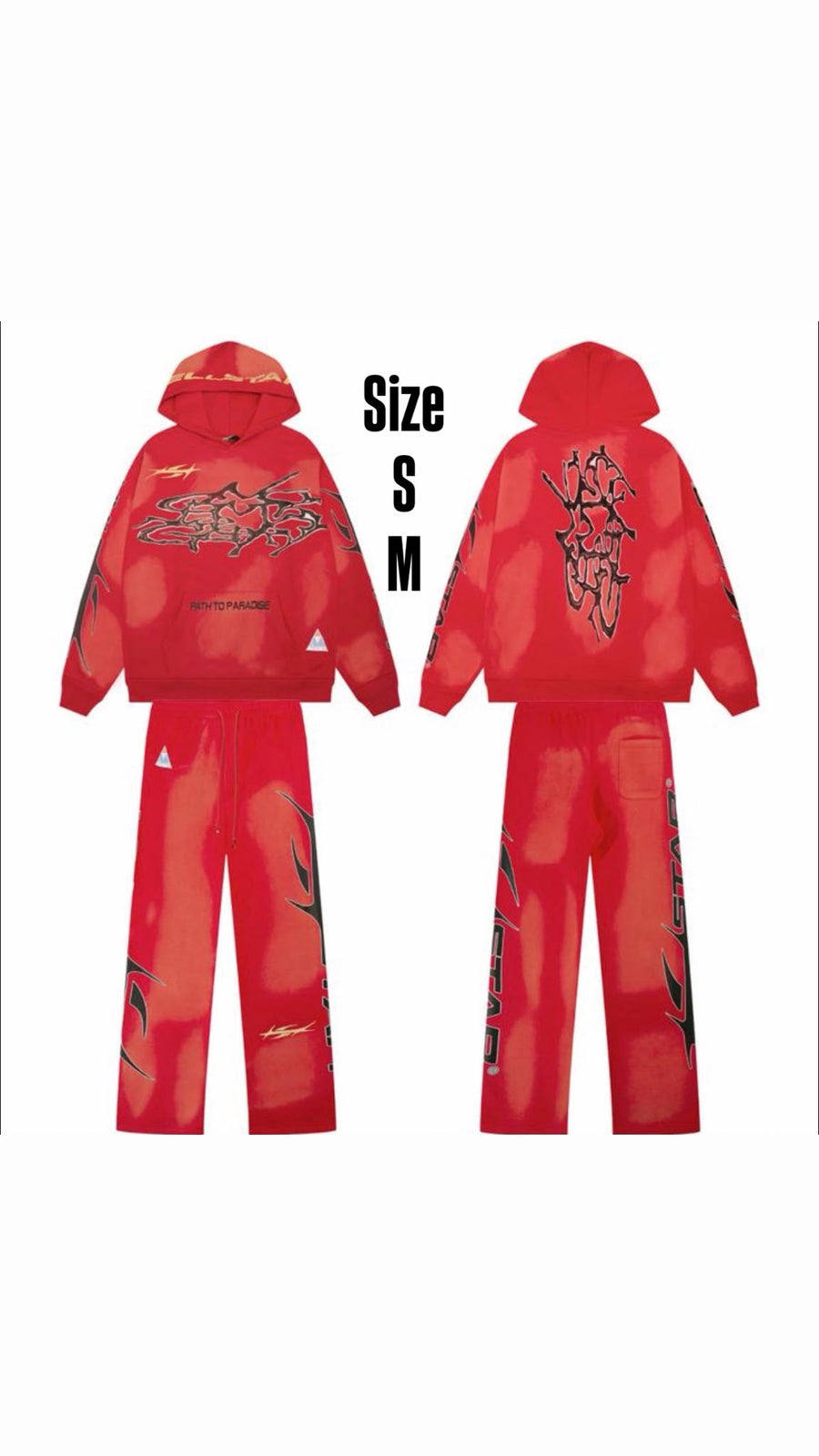 Conjunto gráfico rojo