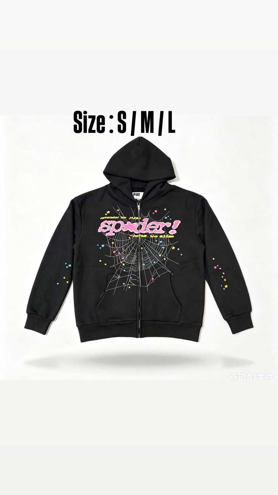 Sudadera telaraña rosa